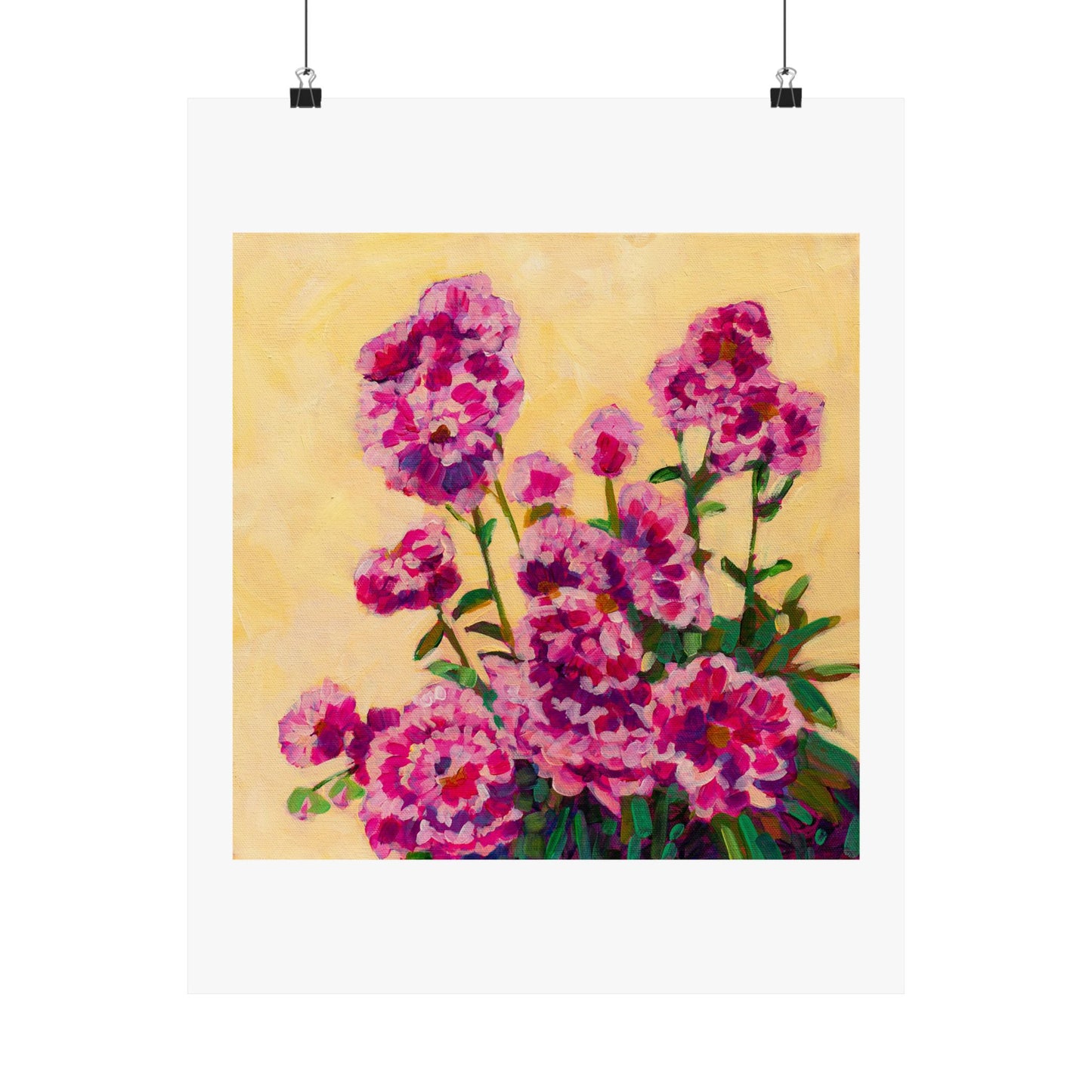 Pink Peonies— Matte Paper Poster Reproduction