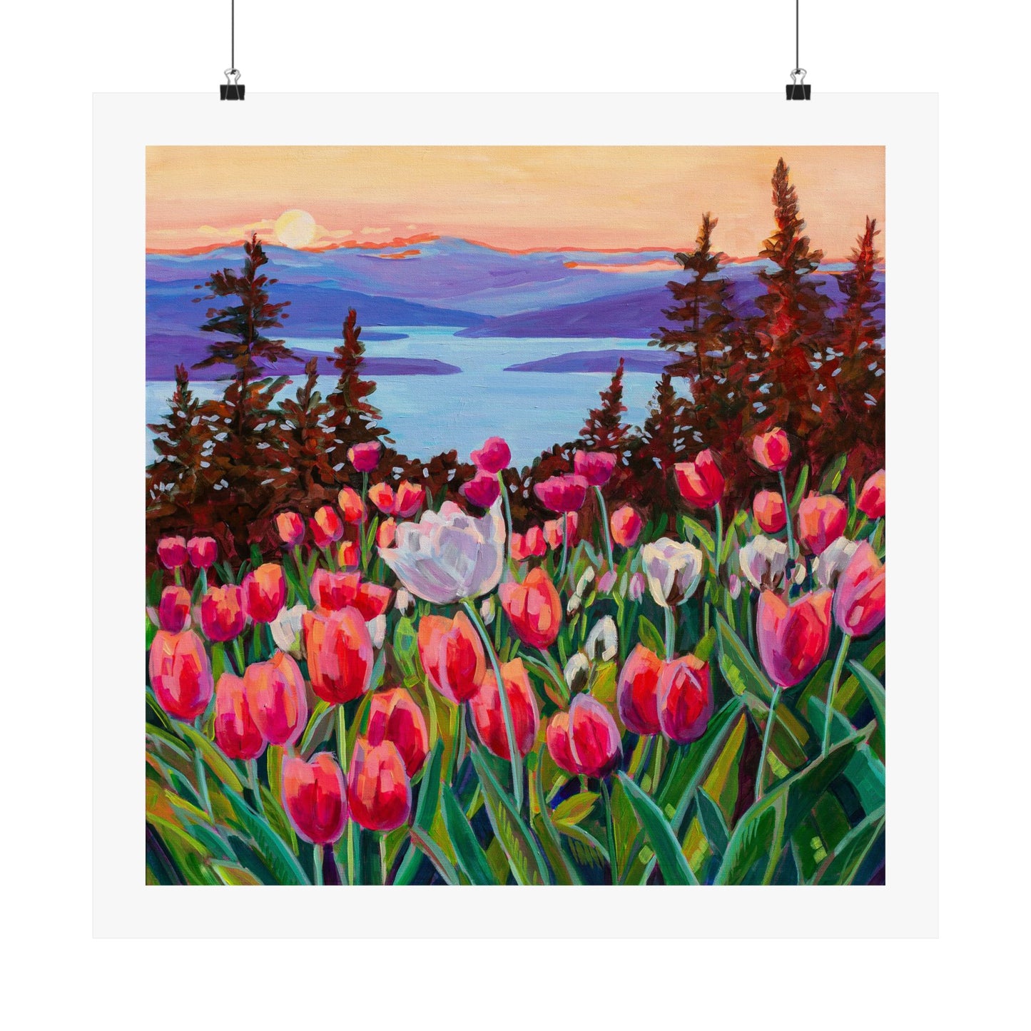 Wonder garden series- Tulips— Matte Paper Poster Reproduction