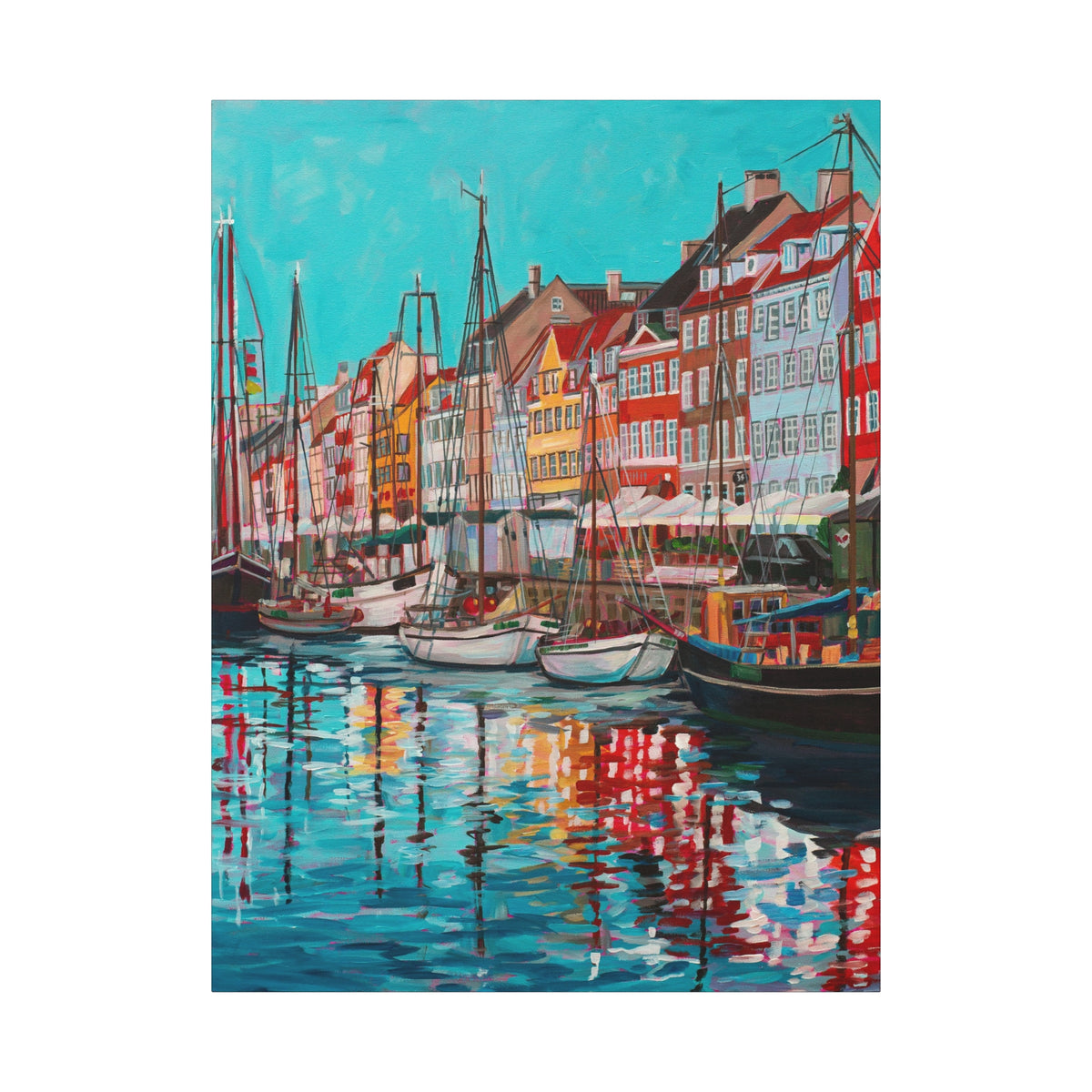 Postcards from Europe: Copenhagen  —Matte Canvas, Stretched, 1.25"