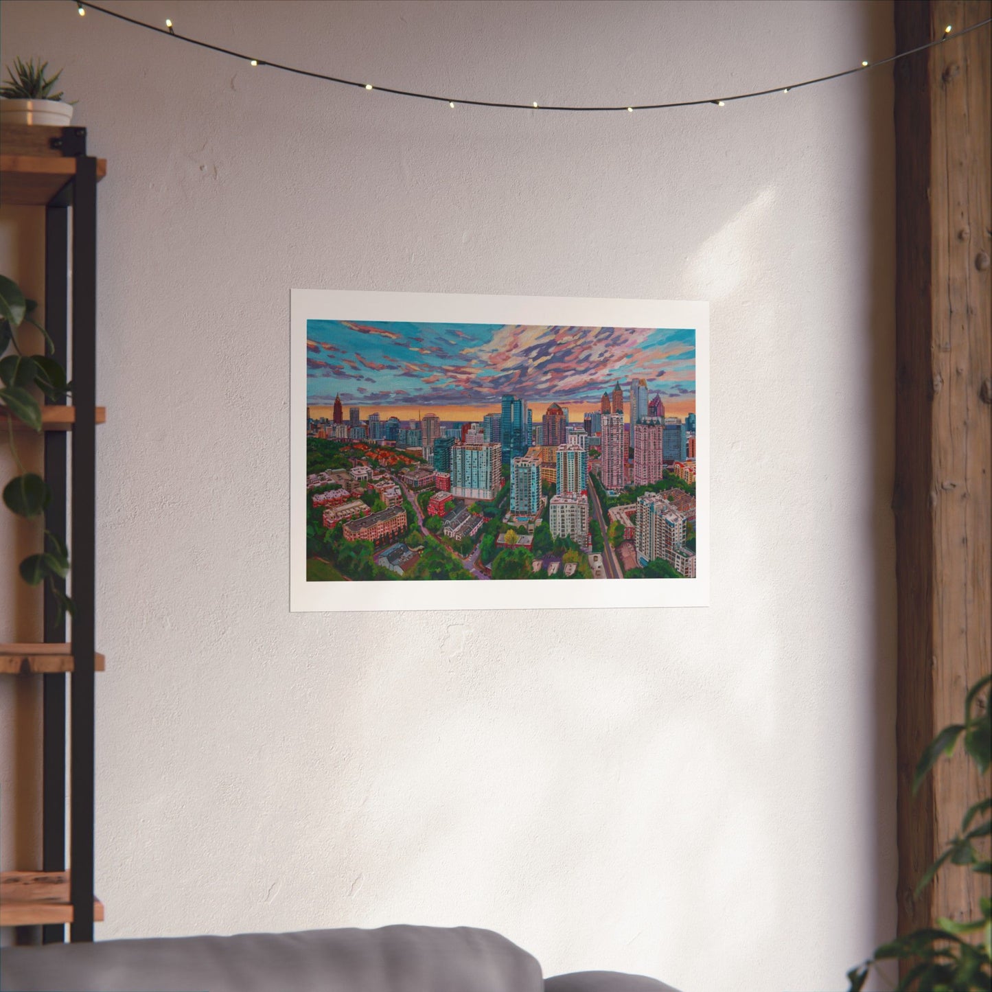 Heart of Midtown —Atlanta—Matte Horizontal Poster Reproduction