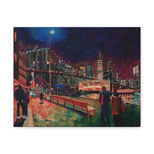 From DUMBO to Manhattan with Love— Gallery Wrapped Canvas Reproduction