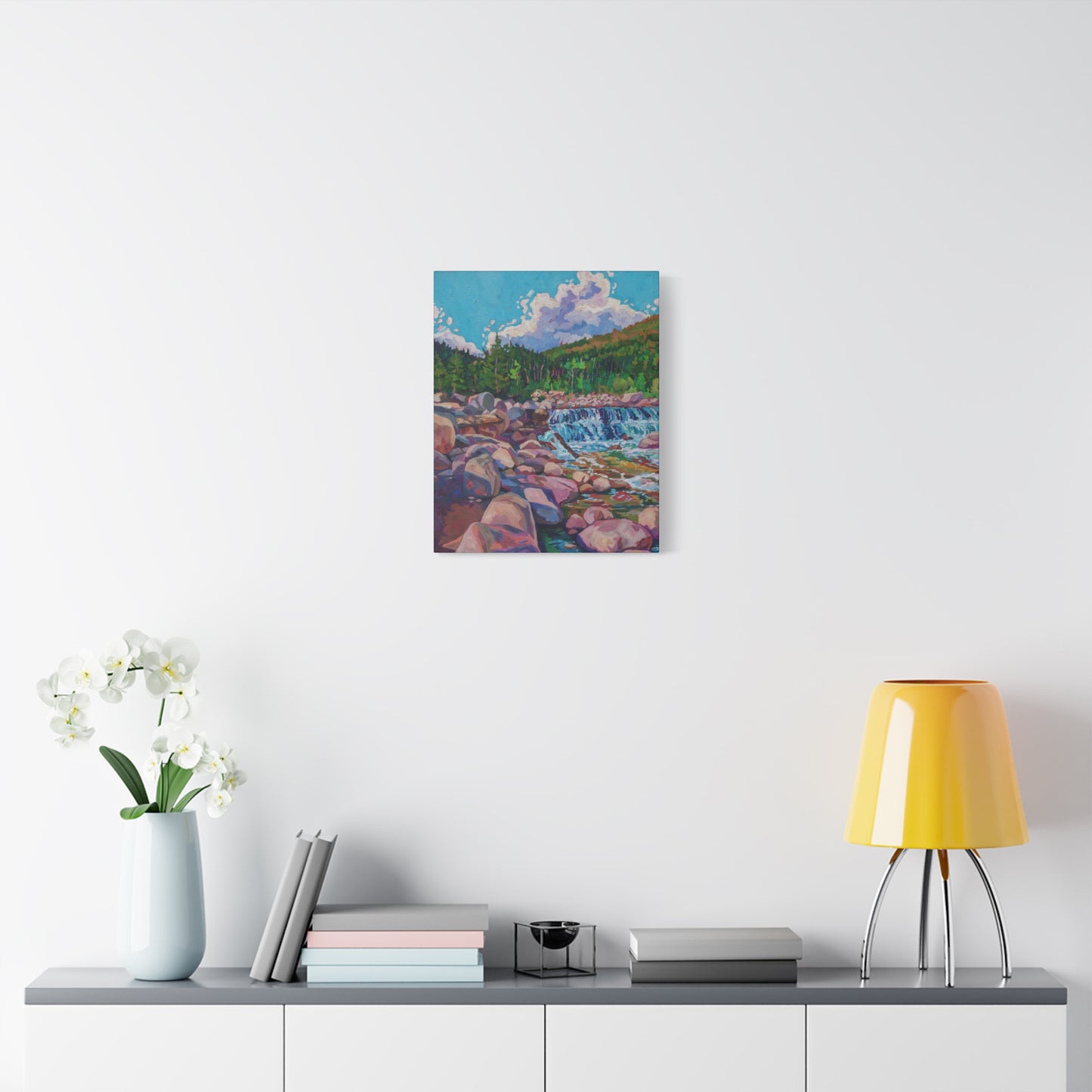 Alpine Falls L—Matte Canvas, Stretched, 1.25"