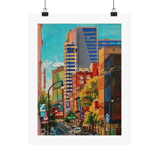 Atlanta Street Scene 2 (Rialto Center for the Arts) — Fine Art Matte Paper  Reproduction