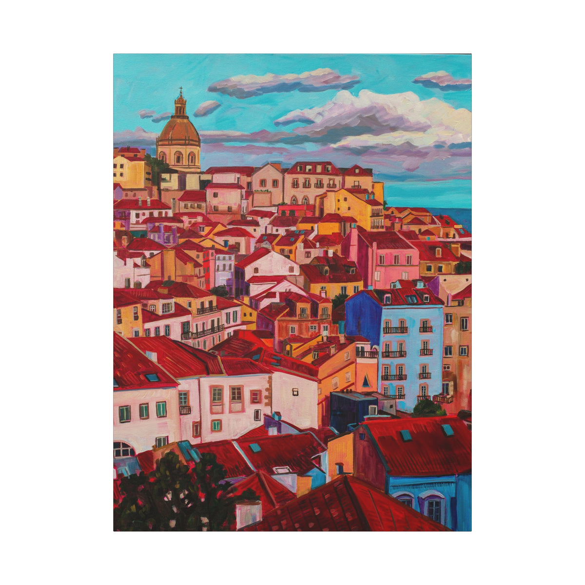 Postcards from Europe: Lisbon —Matte Canvas, Stretched, 1.25"