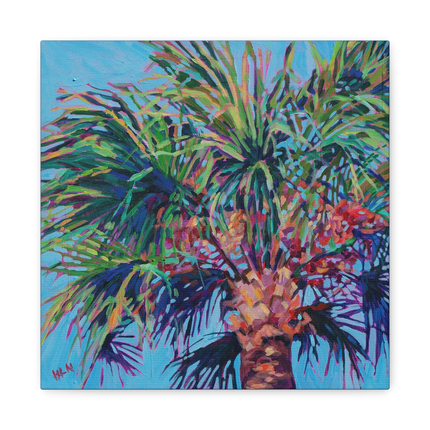 Palm detail #5 —Matte Canvas, Stretched, 1.25"