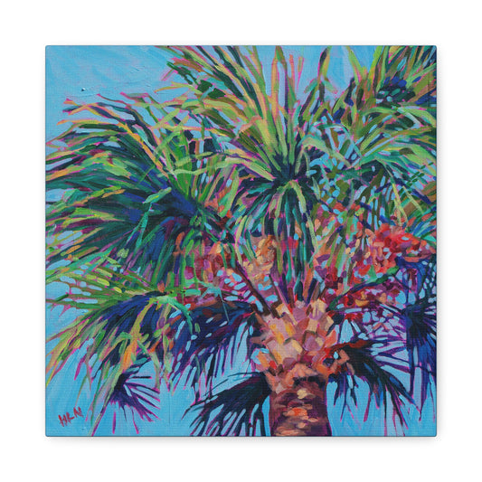 Palm detail #5 —Matte Canvas, Stretched, 1.25"