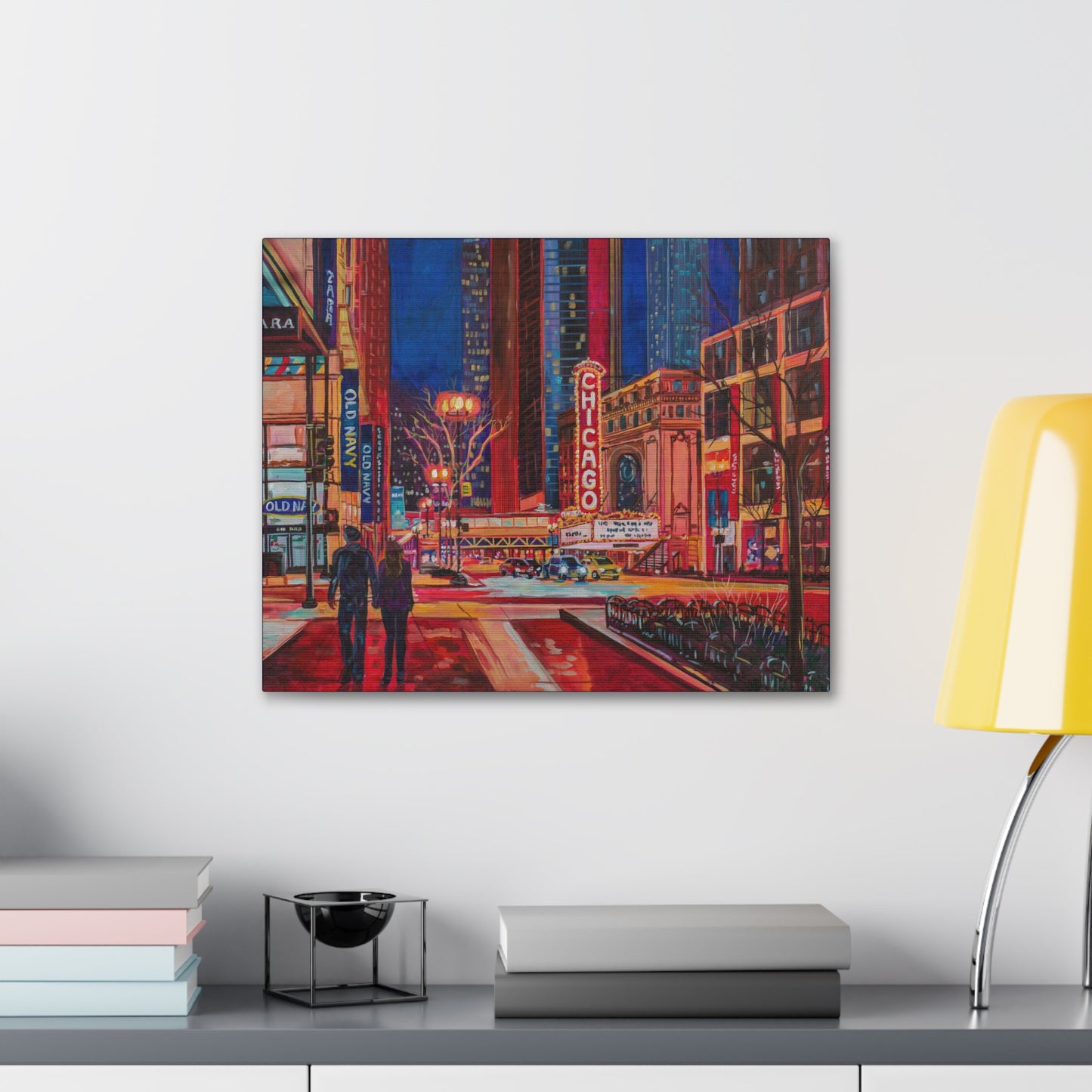 Chicago Theatre— Gallery Wrapped Canvas Reproduction