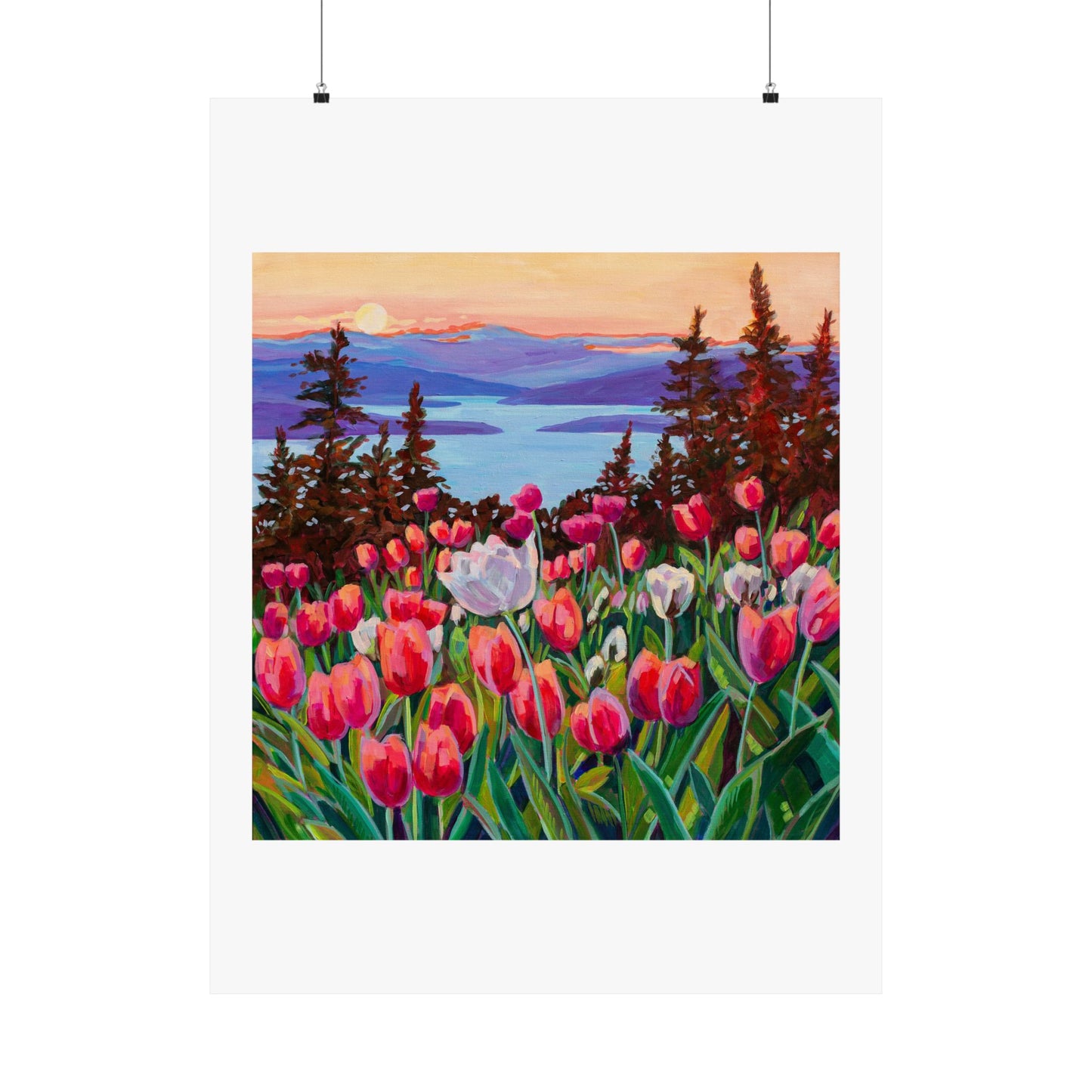 Wonder garden series- Tulips— Matte Paper Poster Reproduction