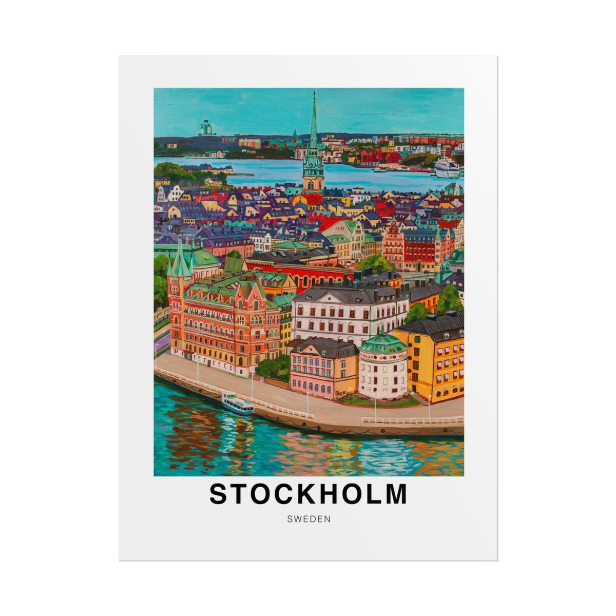 Postcards from Europe- Stockholm: Travel Posters Souvenirs