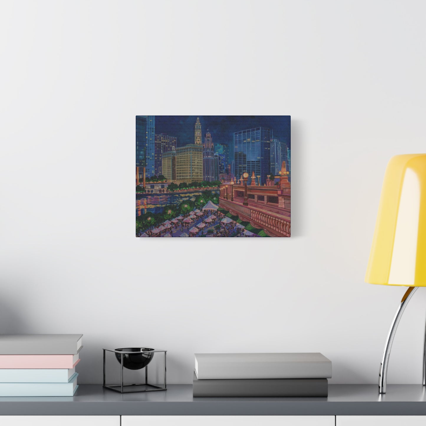 Riverwalk Chicago at Michigan Ave—Matte Canvas, Stretched, 1.25"