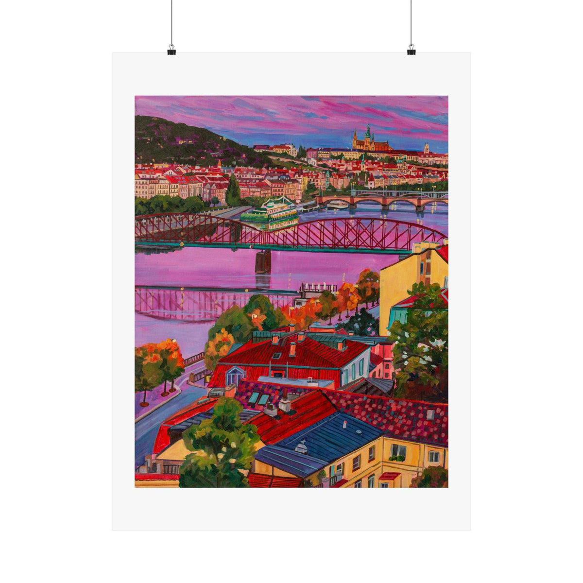 Postcards from Europe: Prague— Fine Art Poster Reproduction
