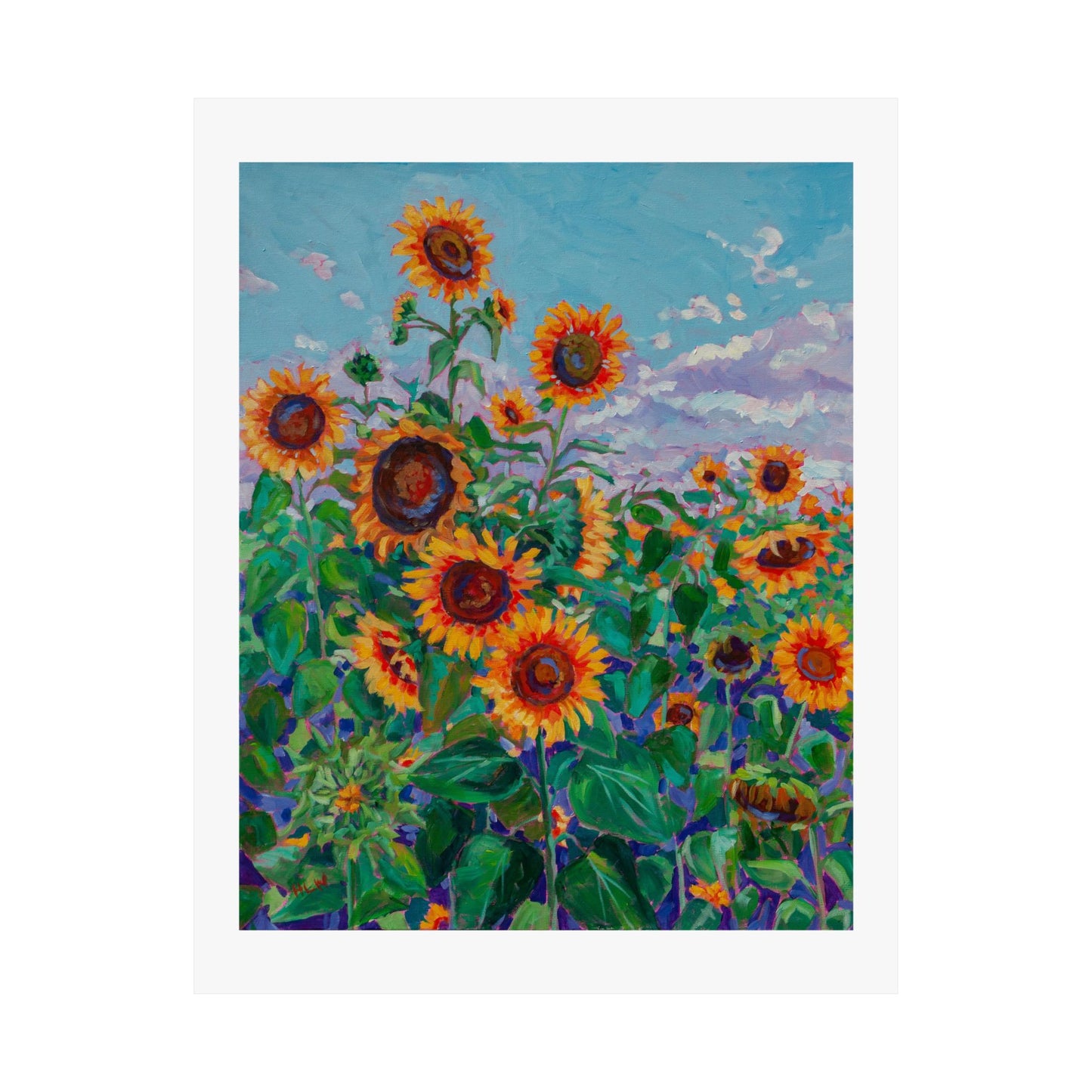 Sunflower field 5 — Fine Art Poster Reproduction