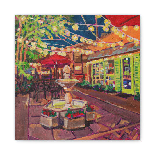 Winter Park Nightlife 2—Matte Canvas, Stretched, 1.25"