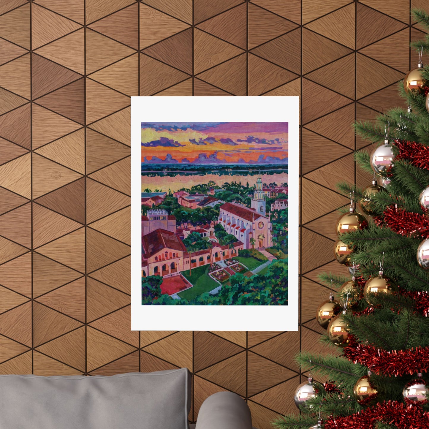 Sunrise over Rollins, Winter Park — Fine Art Matte Paper  Reproduction