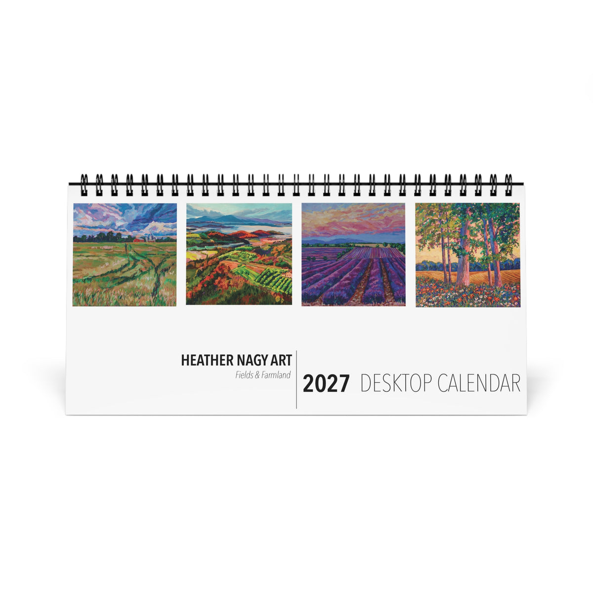 Fields and Farmland  2027 Desktop Calendar