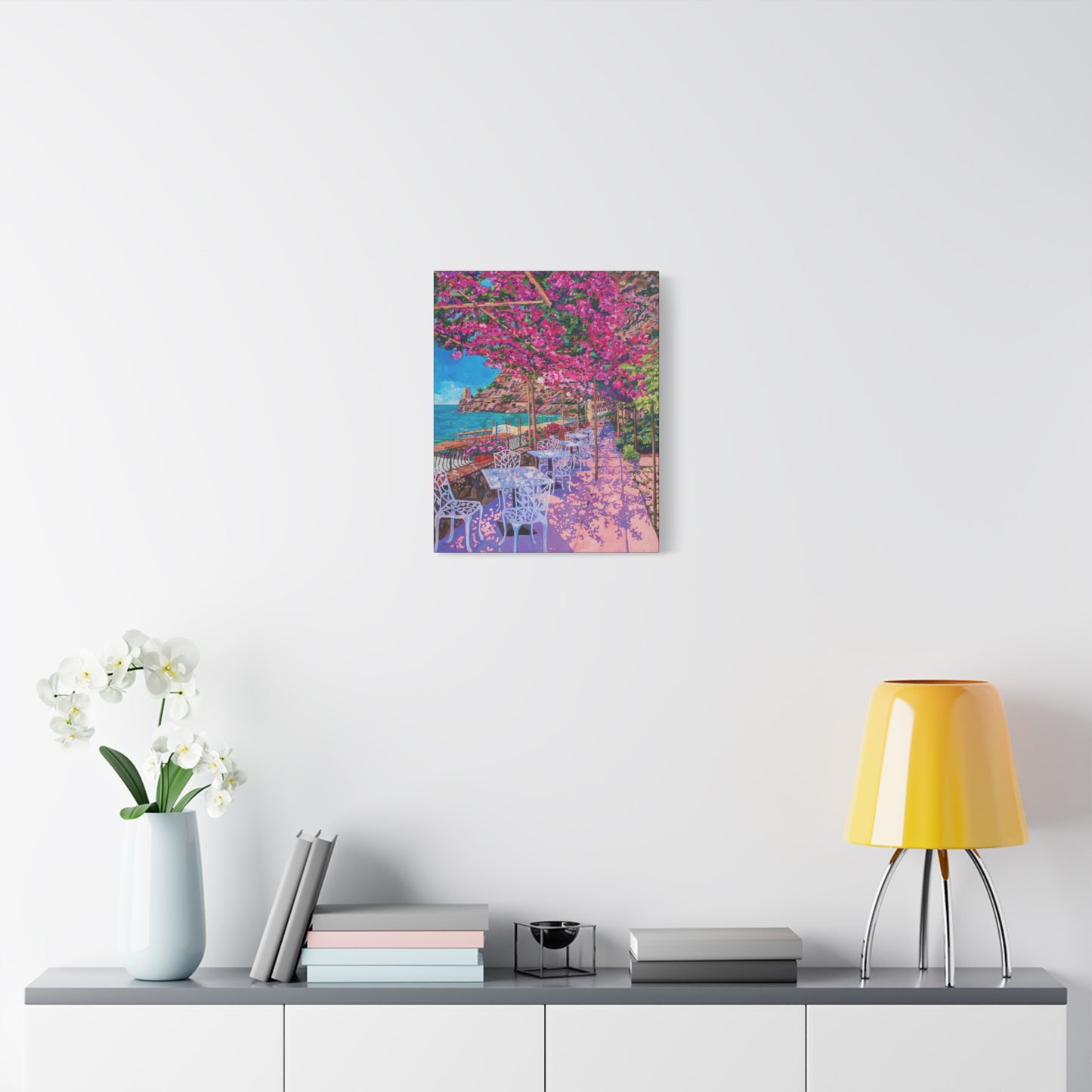 Pupetto's Cafe, Positano, Italy — Gallery Wrapped Canvas Reproduction