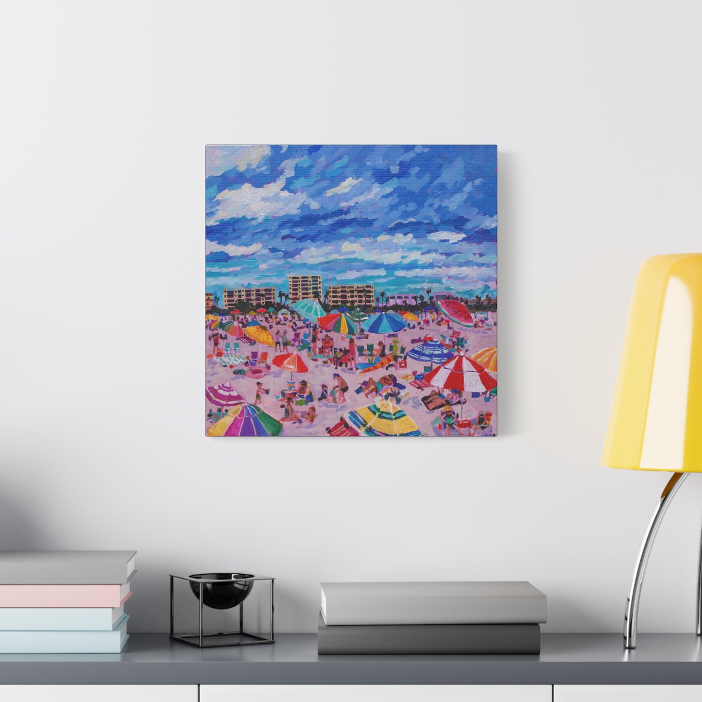 Busy Relaxing Beach Right Panel—Matte Canvas, Stretched, 1.25"