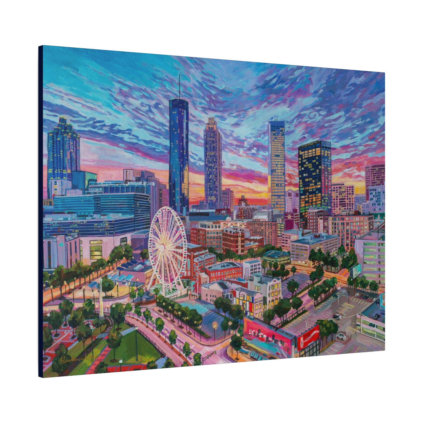 Atlanta Sunset—Matte Canvas, Stretched, 1.25"