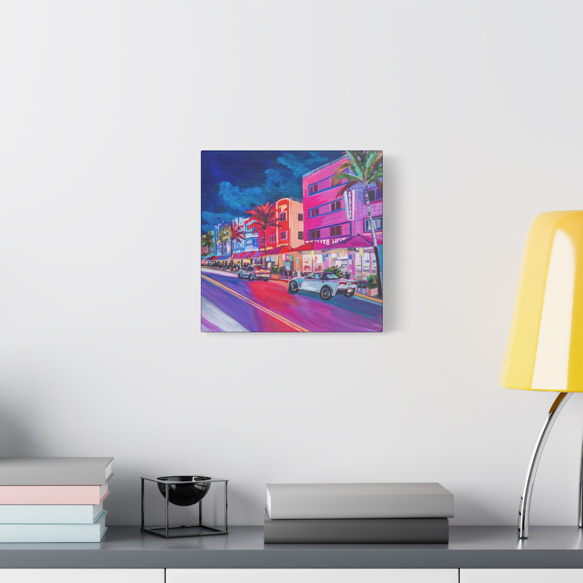 Starlite Hotel- South Beach Miami —Matte Canvas, Stretched, 1.25"