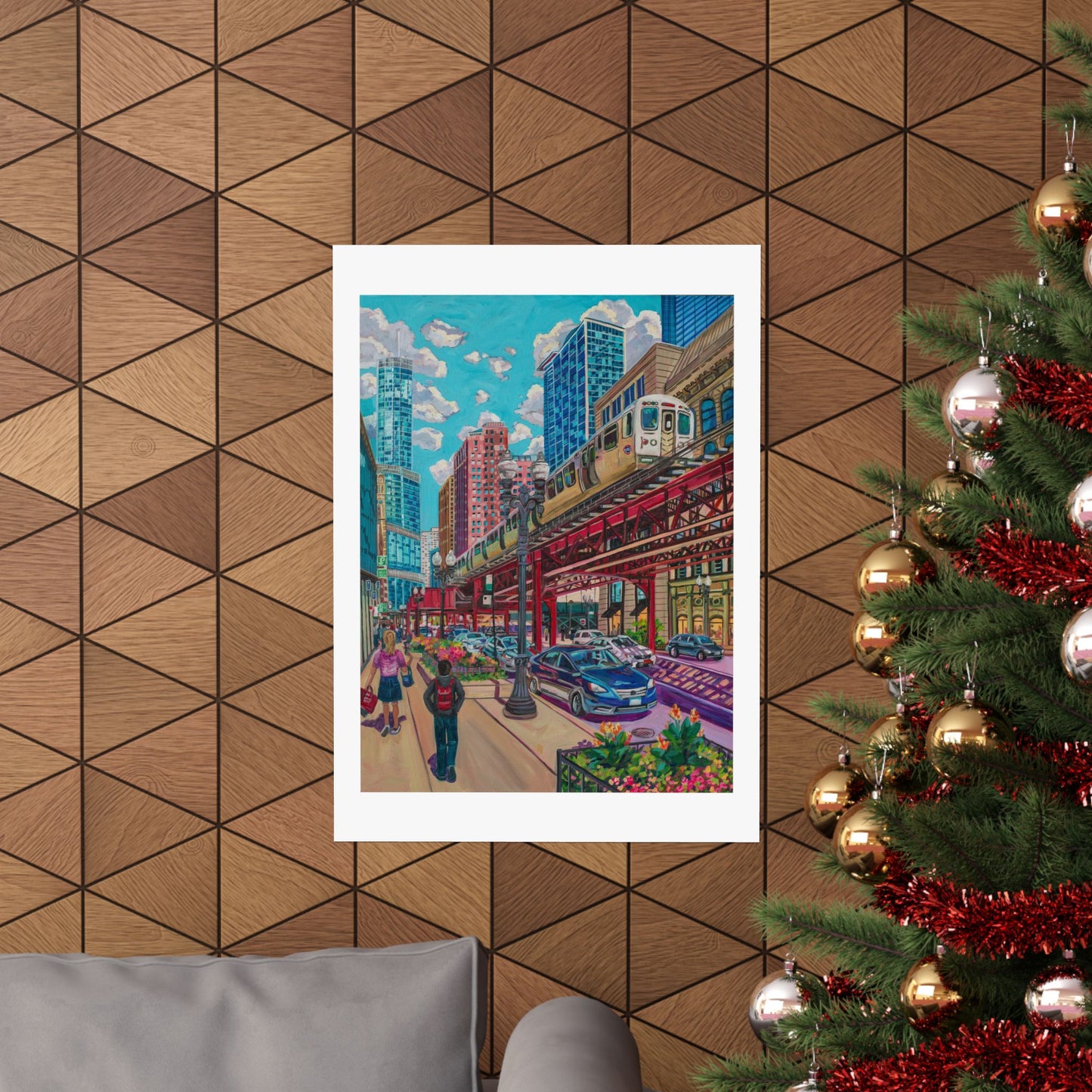 Chicago Elevated — Fine Art Poster Reproduction