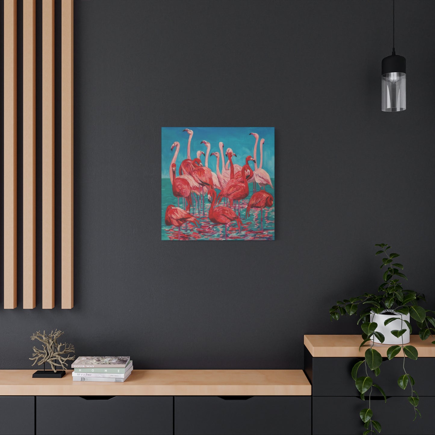 Flamboyance of Flamingos—Matte Canvas, Stretched, 1.25"