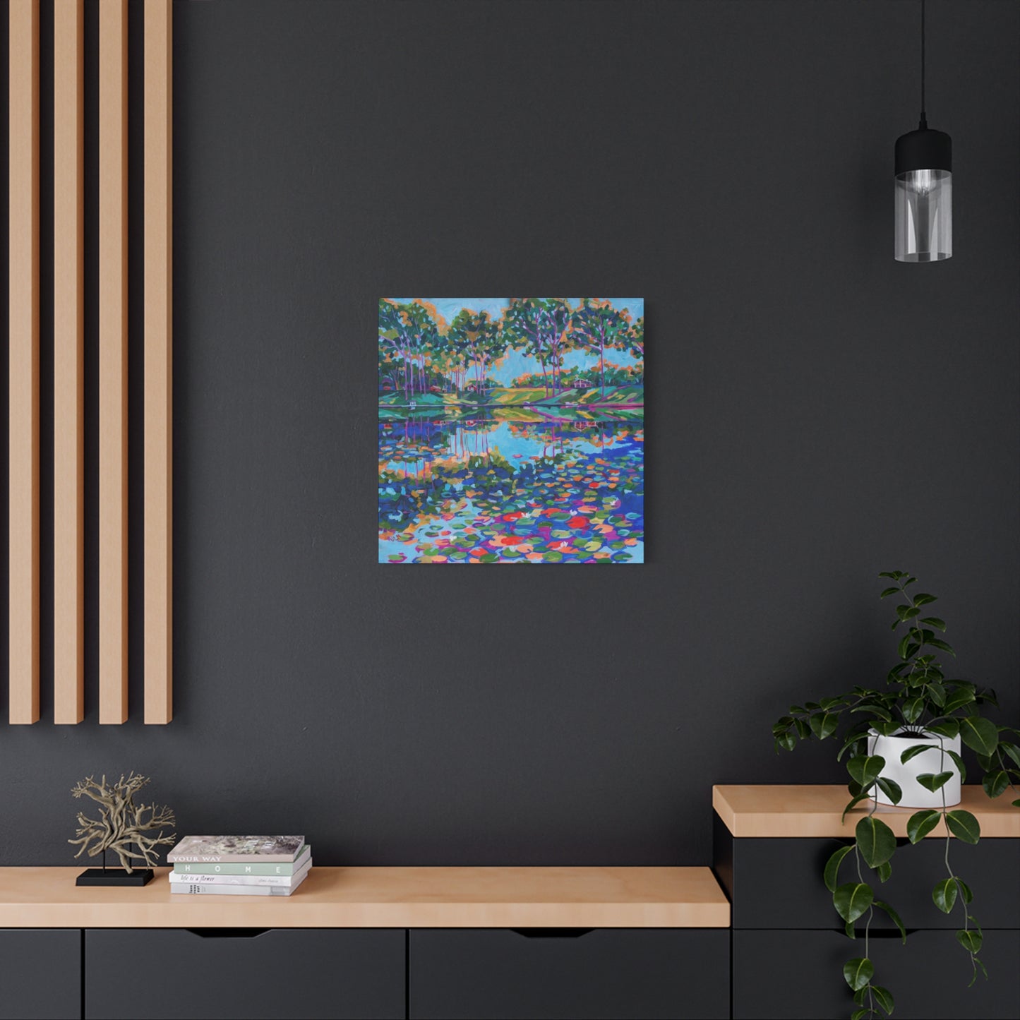 Lily Pads on the lake—Matte Canvas, Stretched, 1.25"