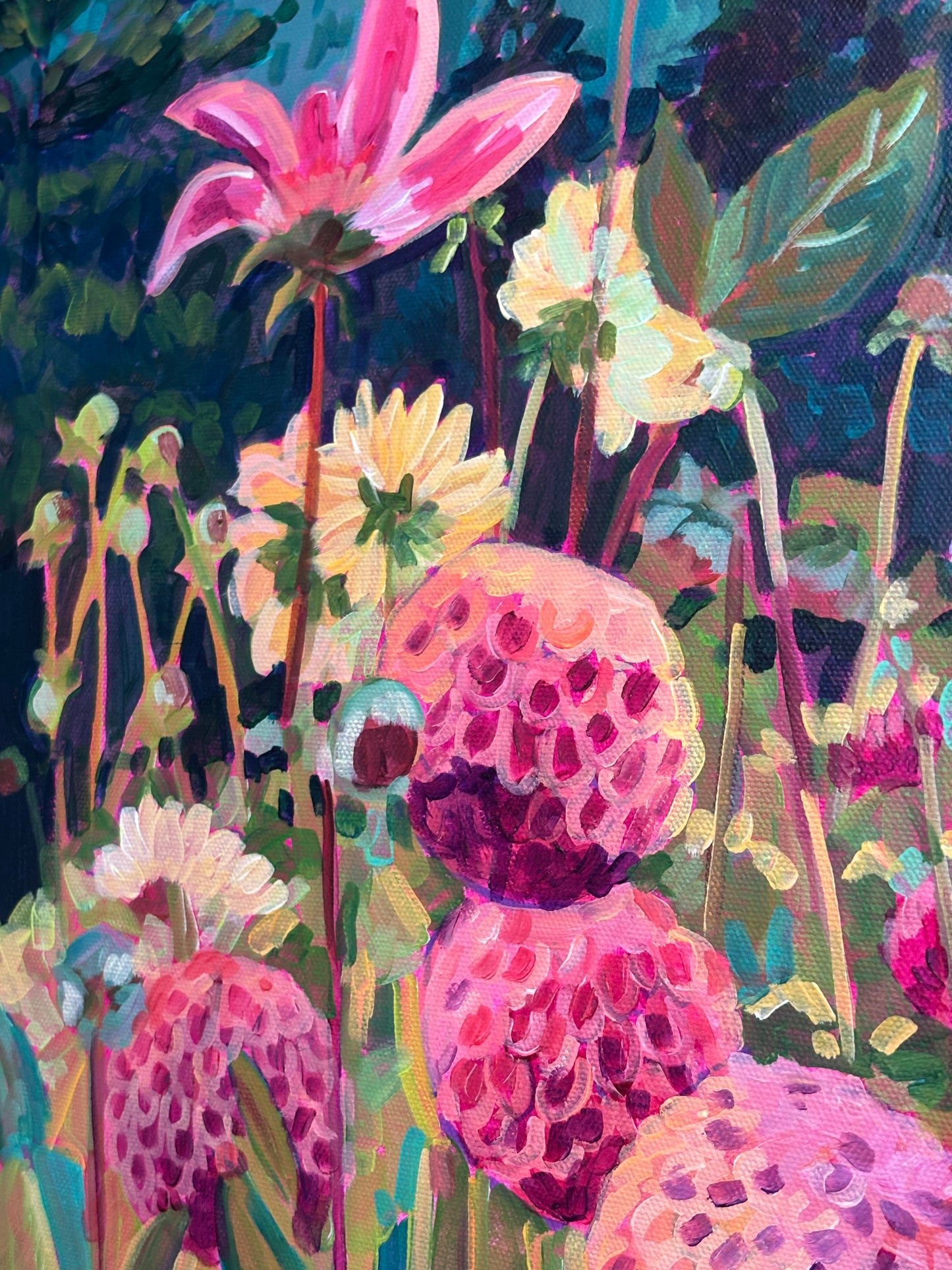 Wonder garden series- Dahlias at Dusk