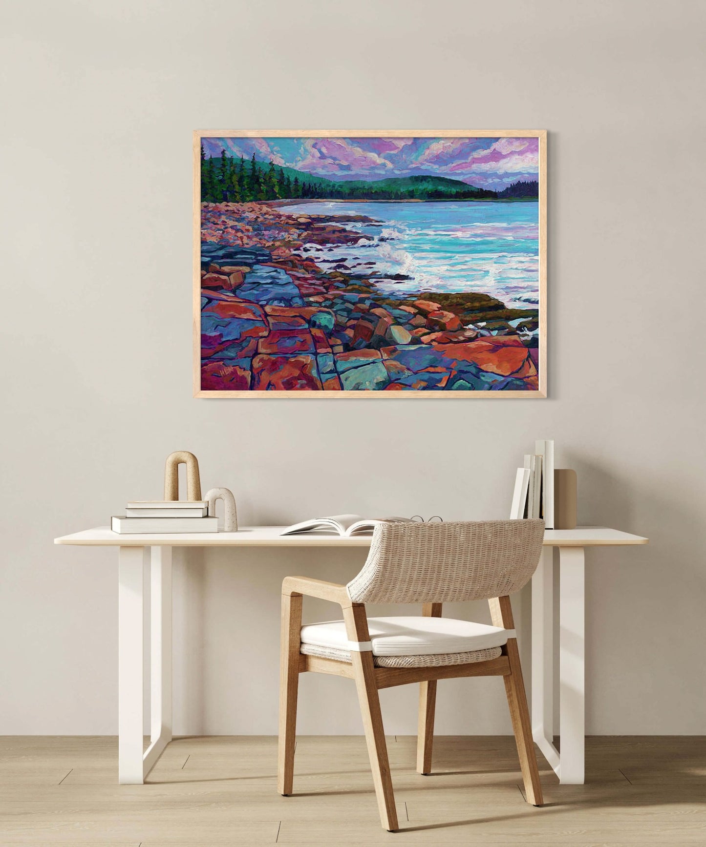 Incoming Tide on Schoodic Acadia original painting