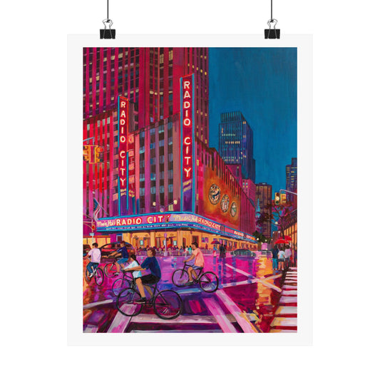 Radio City Reflections-NYC — Fine Art Poster Reproduction
