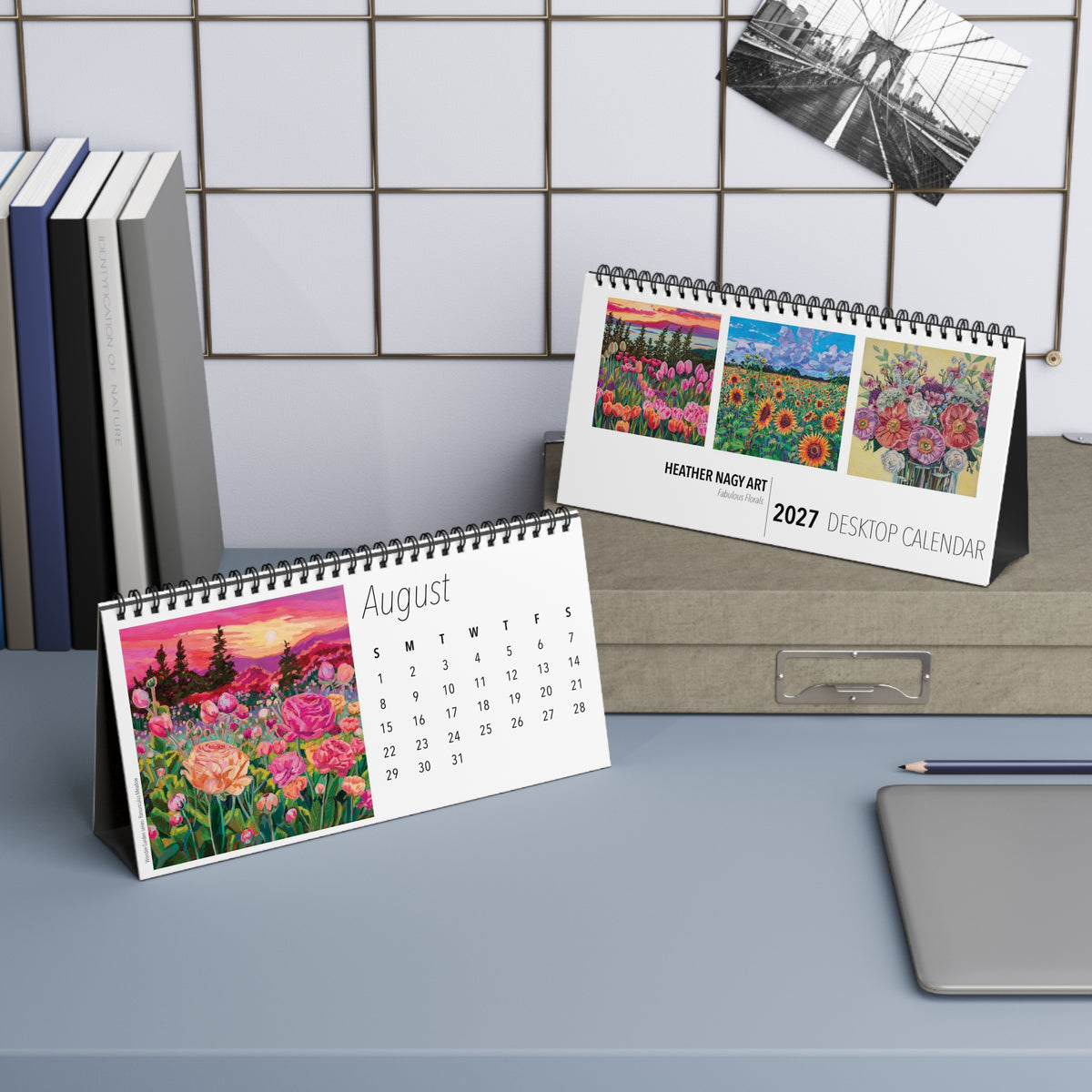 Fabulous Florals 2027 Desktop Calendar