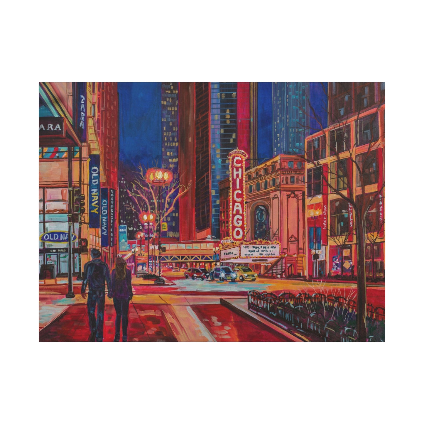 Chicago Theatre—Matte Canvas, Stretched, 1.25"