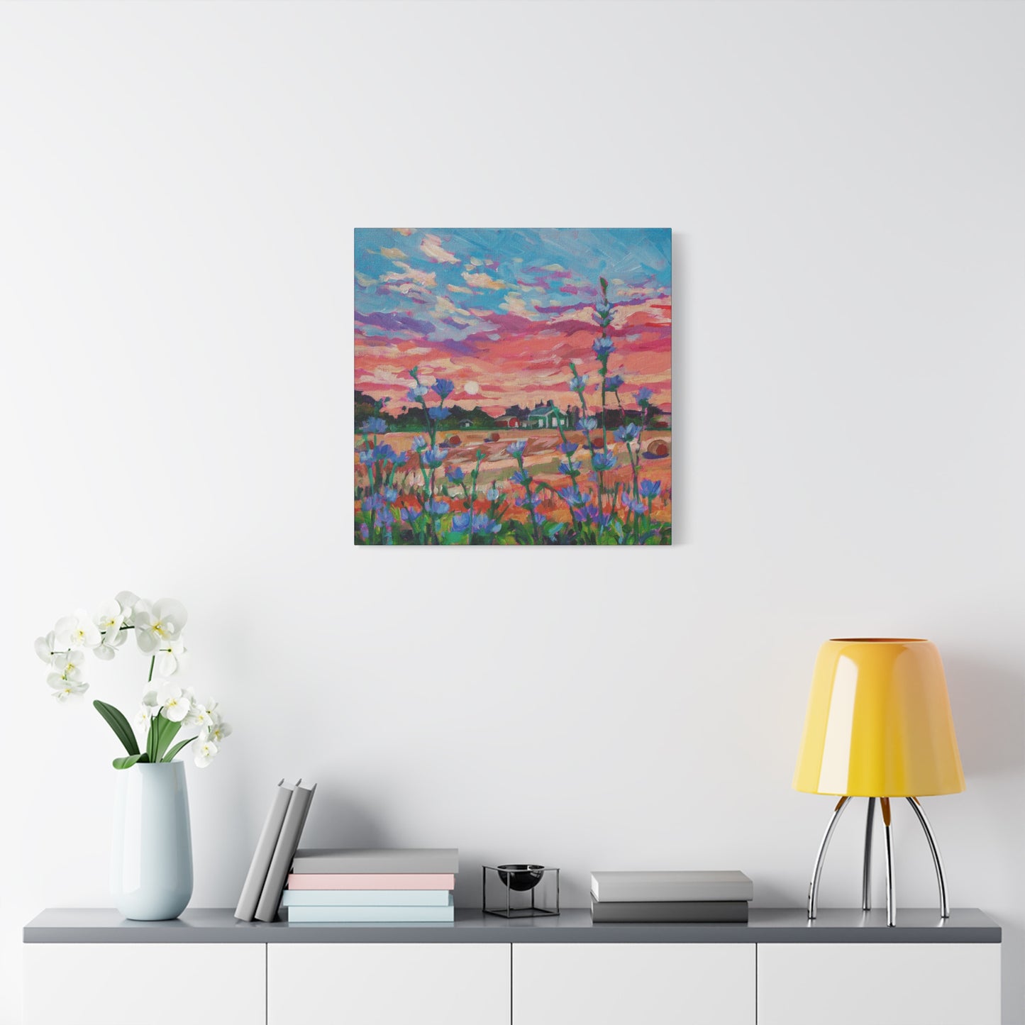 Chicory at Sunrise—Matte Canvas, Stretched, 1.25"