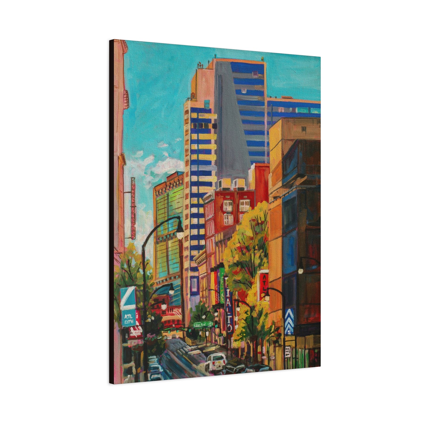 Atlanta Street Scene 2 (Rialto Center for the Arts)—Matte Canvas, Stretched, 1.25"