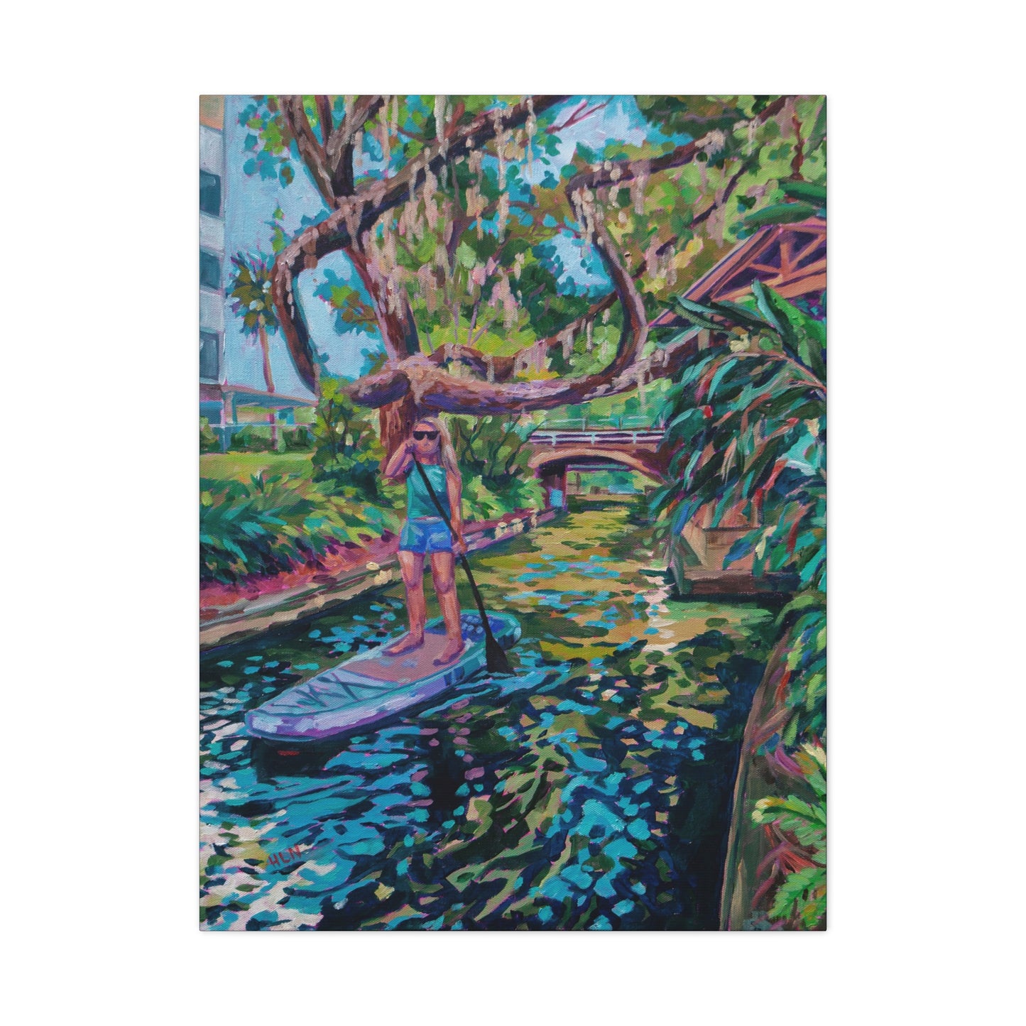 Paddling through the canals, Winter Park—Matte Canvas, Stretched, 1.25"