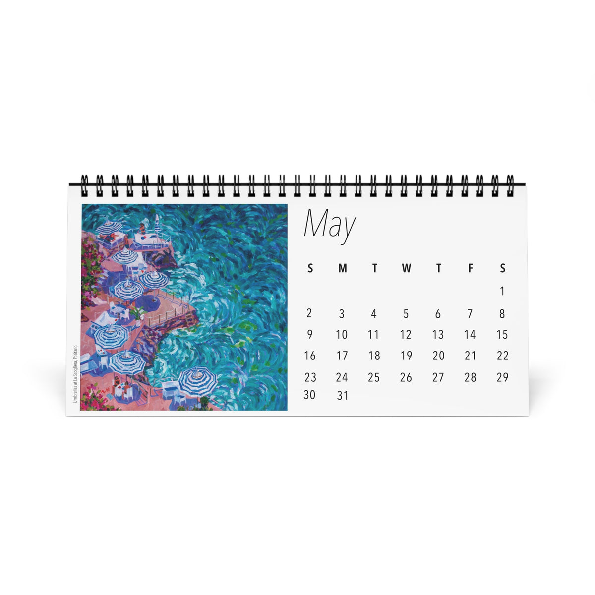 Seaside Italy- Amalfi Coast 2027 Desktop Calendar