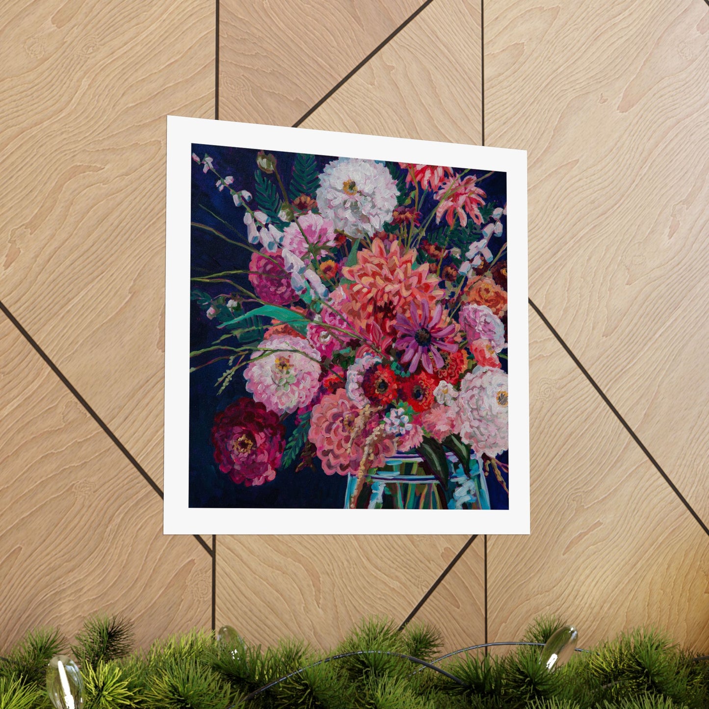 Fall Floral Still Life — Matte Paper Poster Reproduction