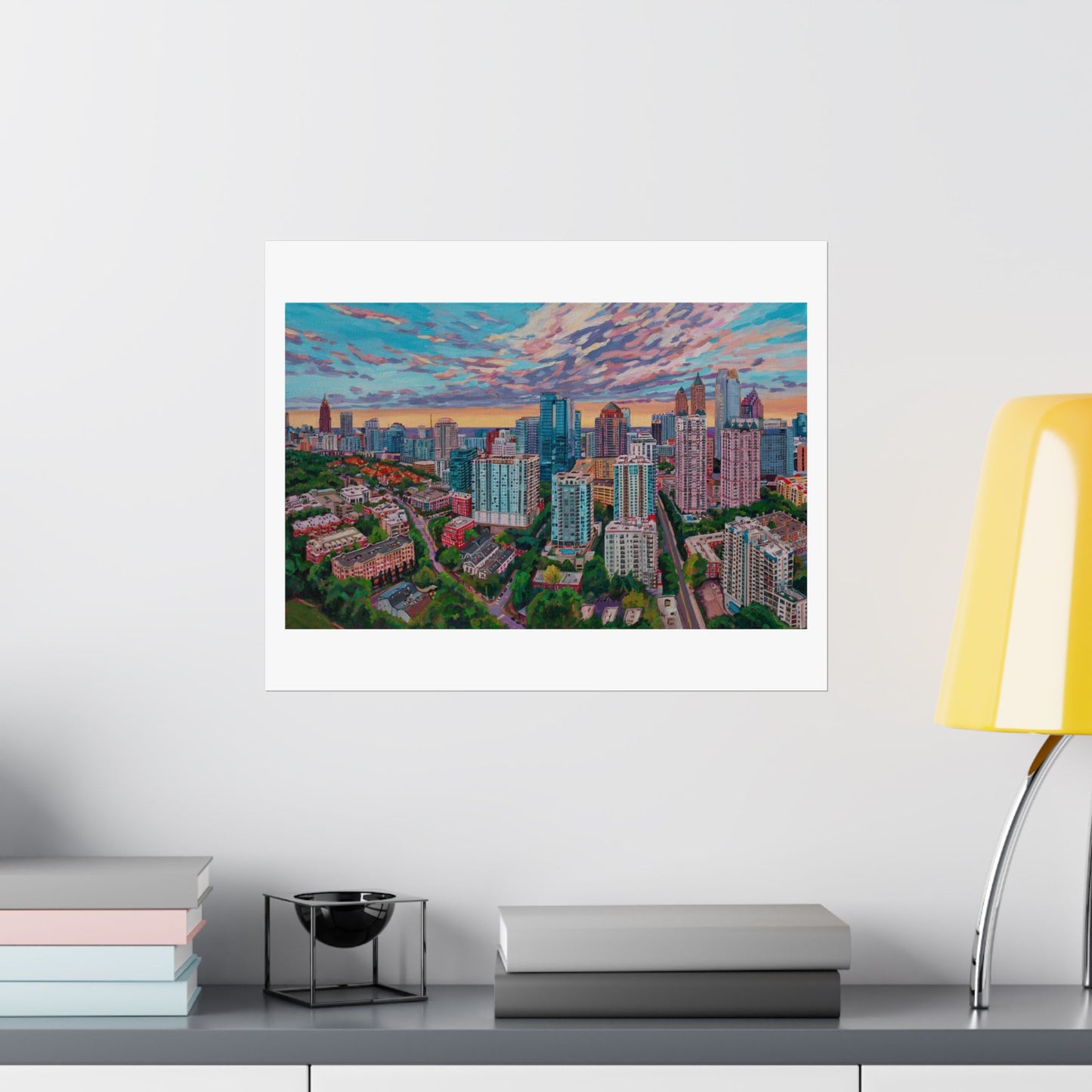 Heart of Midtown —Atlanta—Matte Horizontal Poster Reproduction
