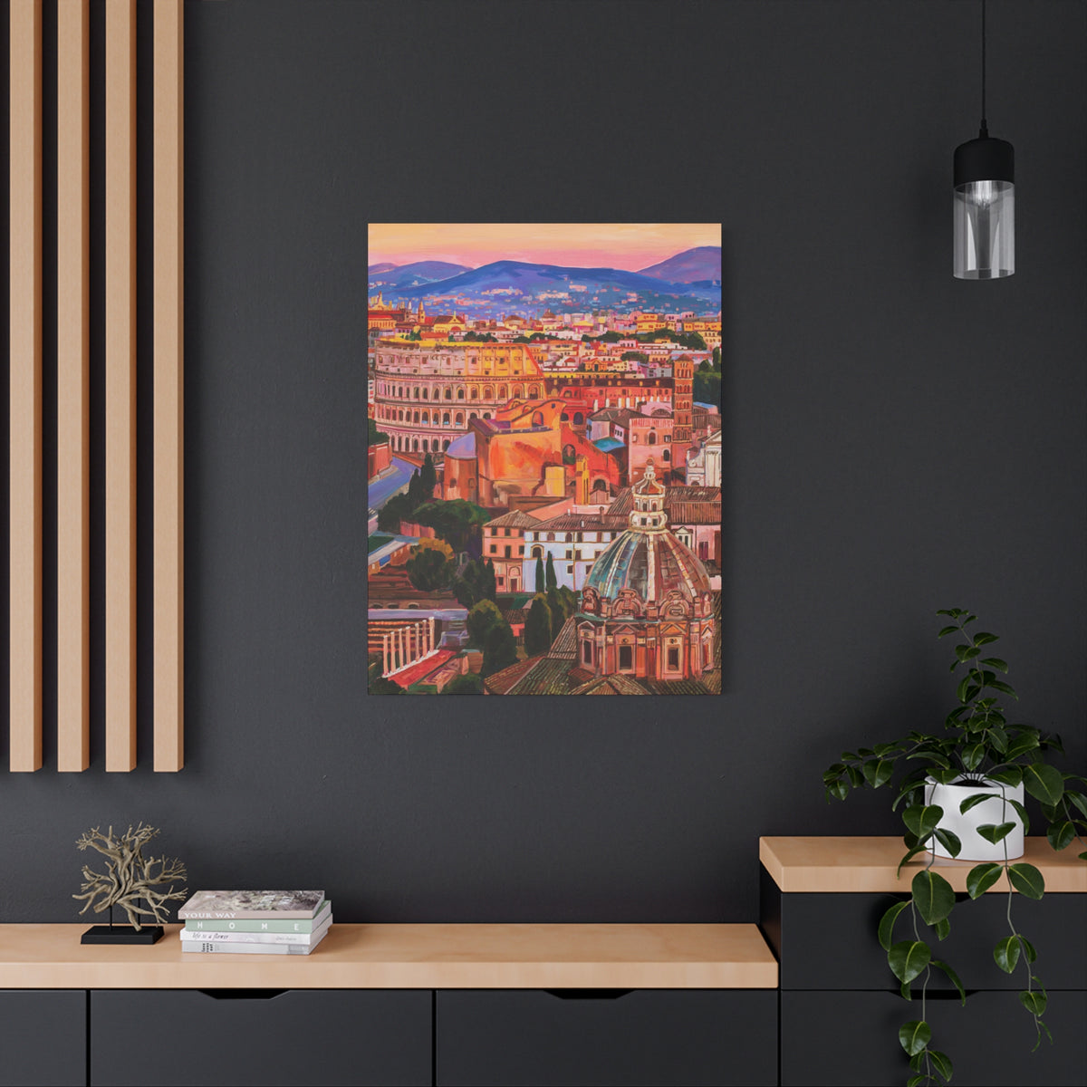 Postcards from Europe: Rome —Matte Canvas, Stretched, 1.25"