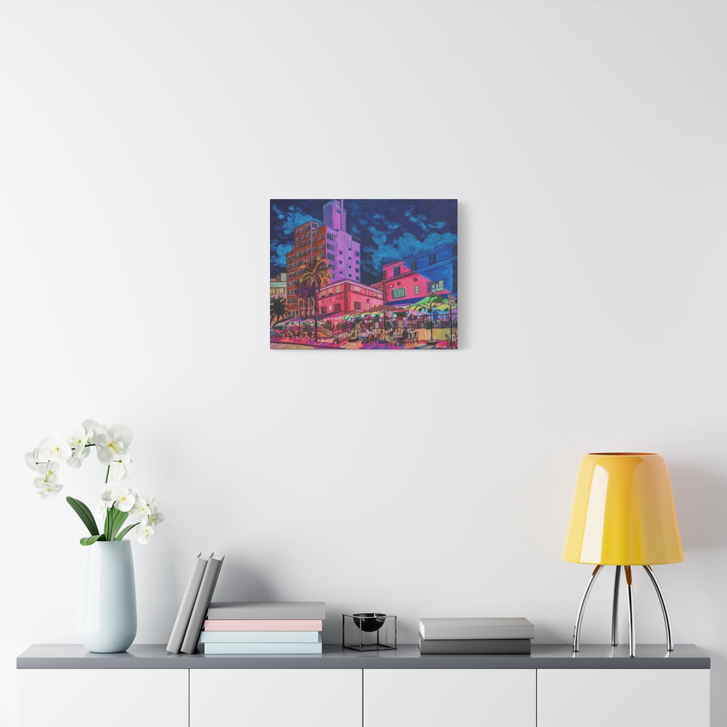 Les Deux Fontaines and the Tides South Beach Condo Miami—Matte Canvas, Stretched, 1.25"