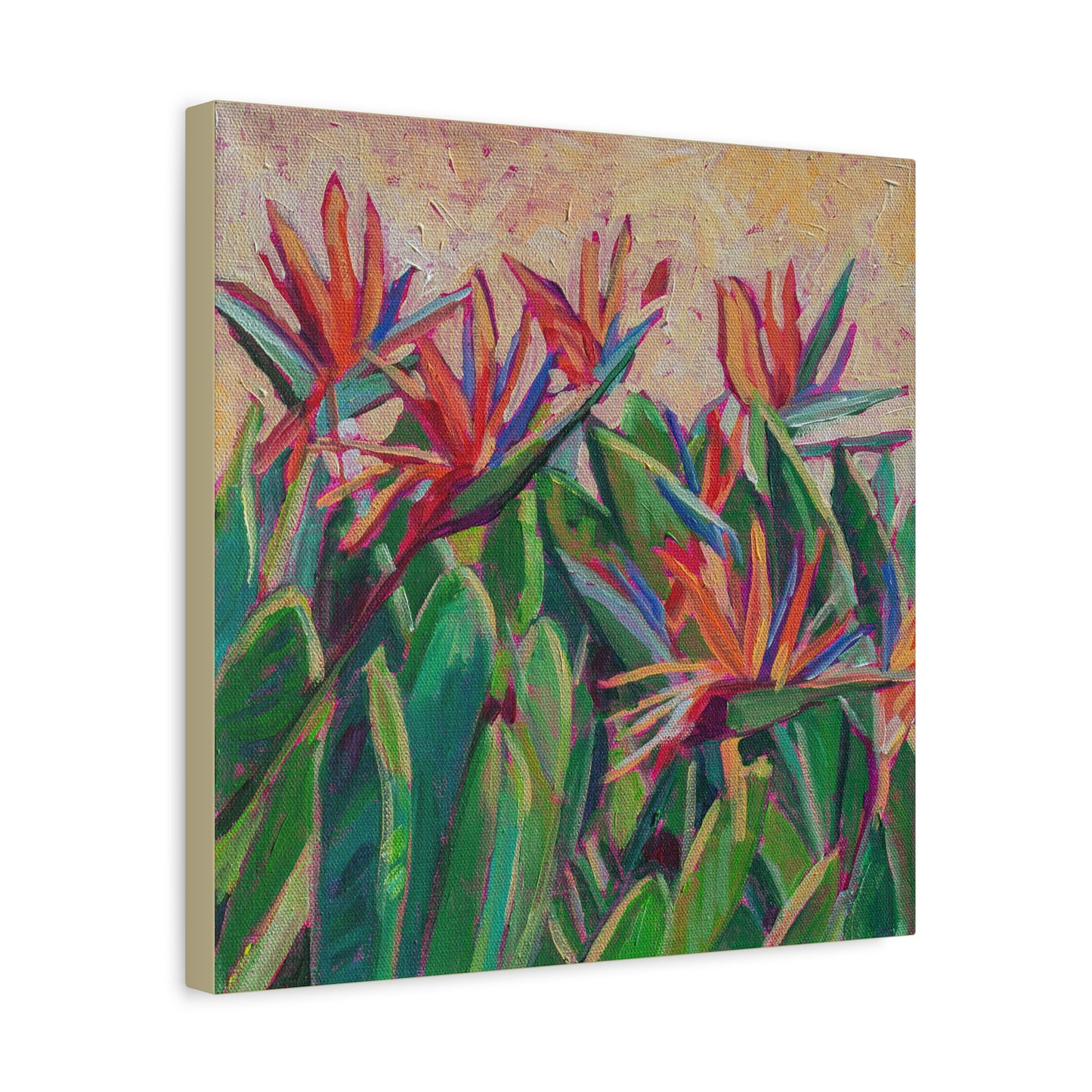 Bird of Paradise Floral —Matte Canvas, Stretched, 1.25"