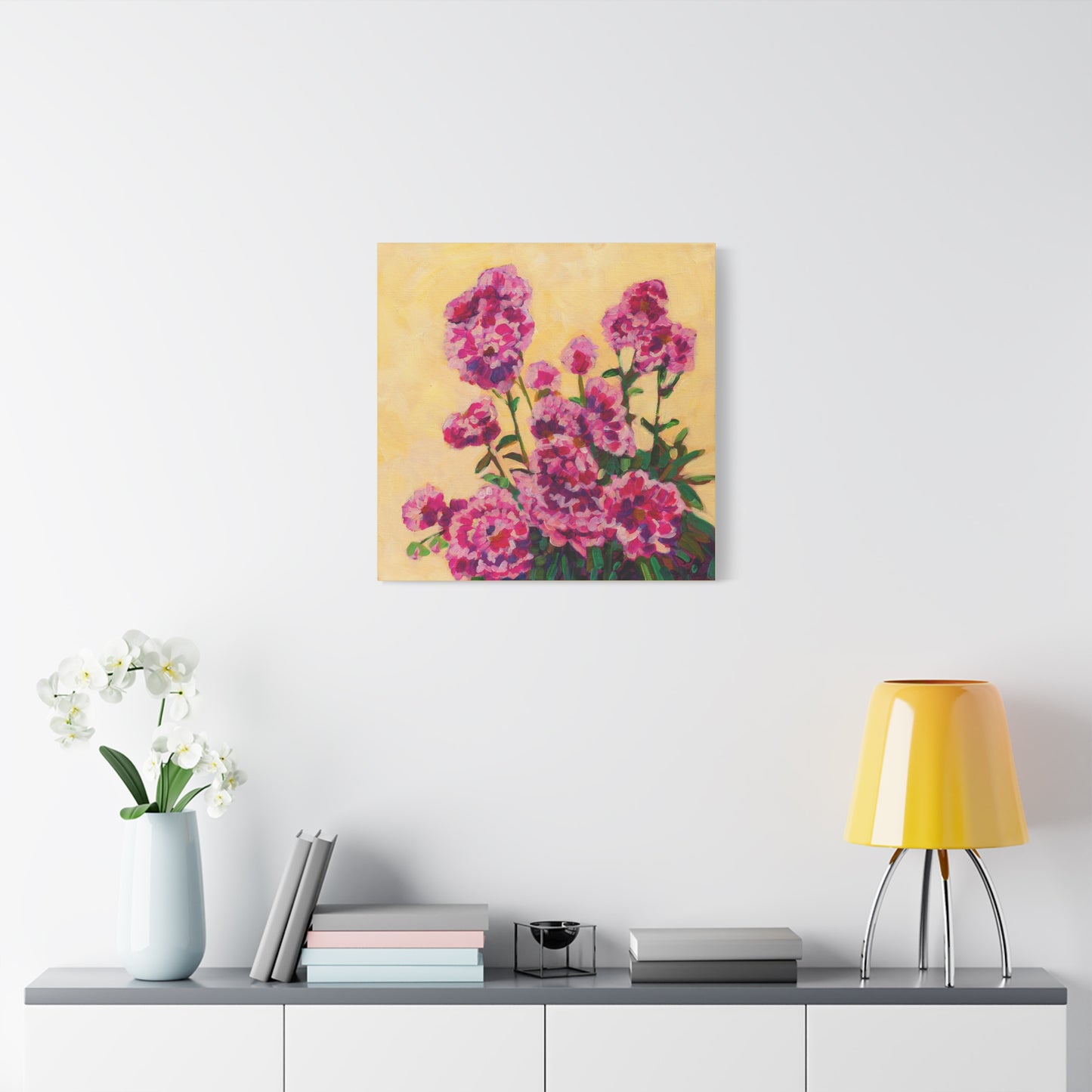 Pink Peonies—Matte Canvas, Stretched, 1.25"