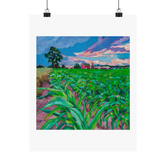 Michigan Farms 3— Matte Paper Poster Reproduction