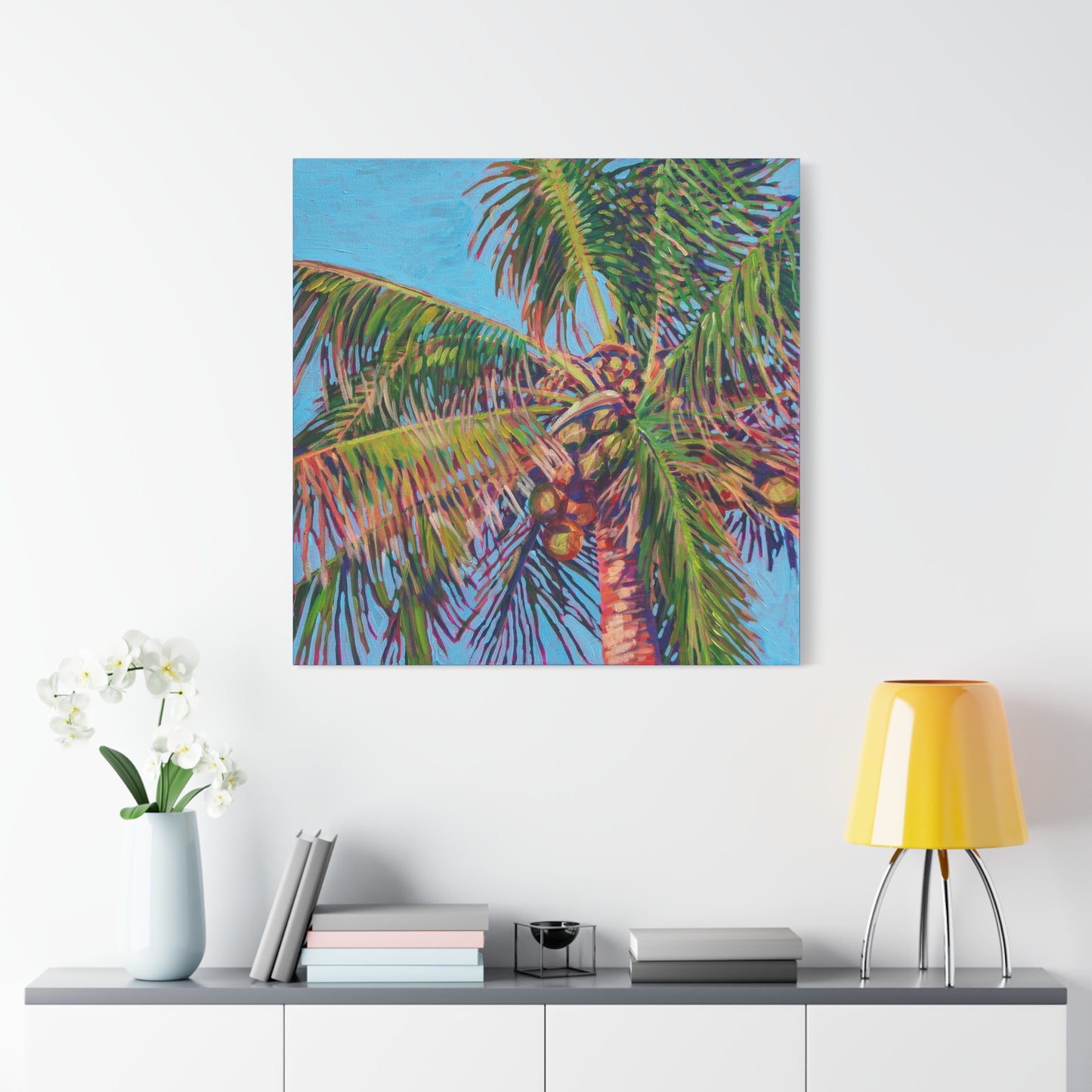 Palm detail #9 —Matte Canvas, Stretched, 1.25"