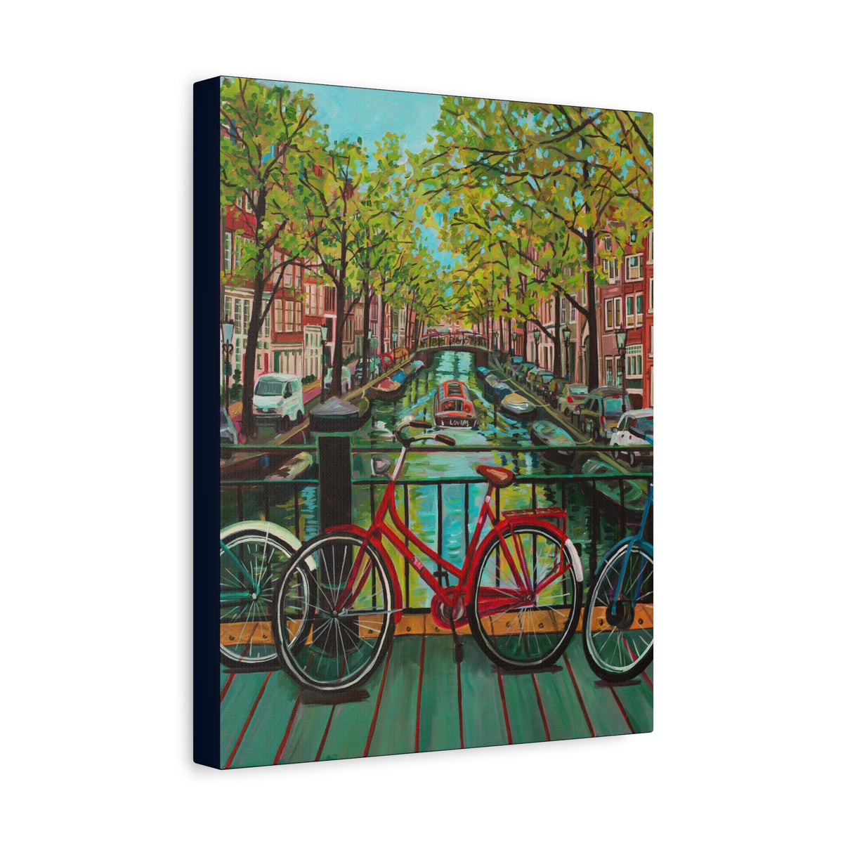 Postcards from Europe: Amsterdam —Matte Canvas, Stretched, 1.25"