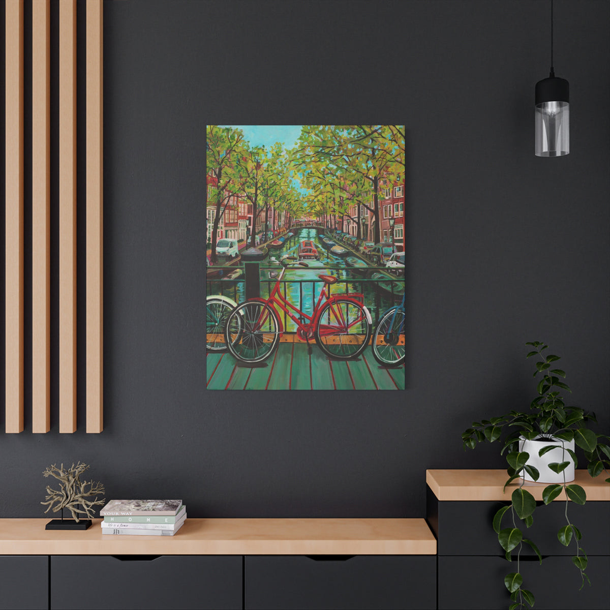 Postcards from Europe: Amsterdam —Matte Canvas, Stretched, 1.25"