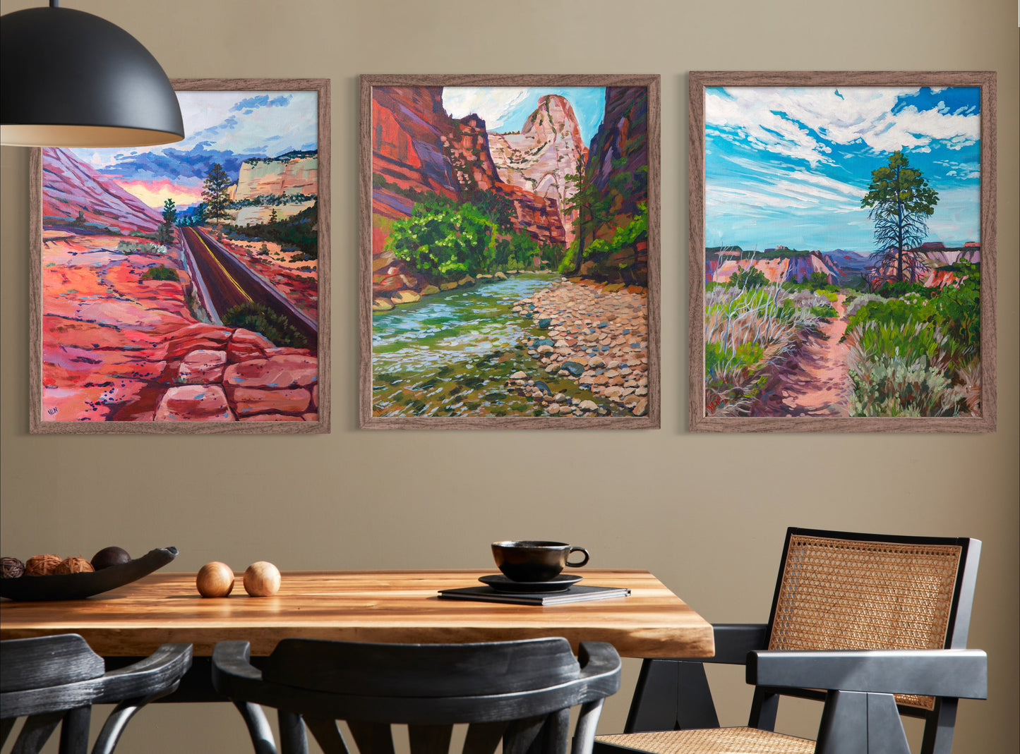The Narrows, Zion original painting