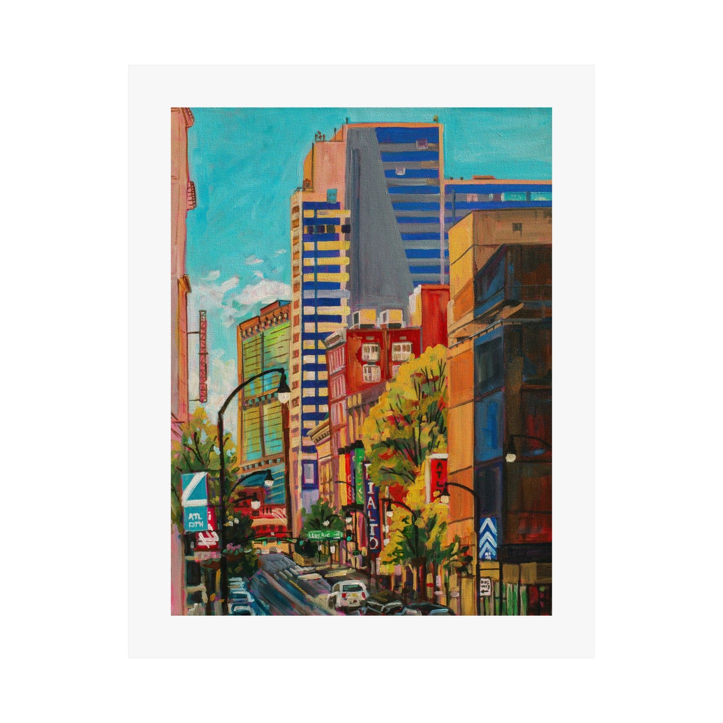 Atlanta Street Scene 2 (Rialto Center for the Arts) — Fine Art Matte Paper  Reproduction