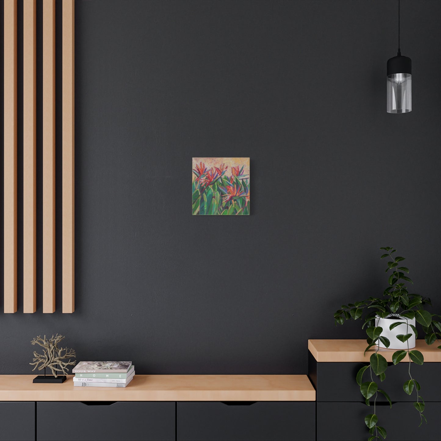 Bird of Paradise Floral —Matte Canvas, Stretched, 1.25"