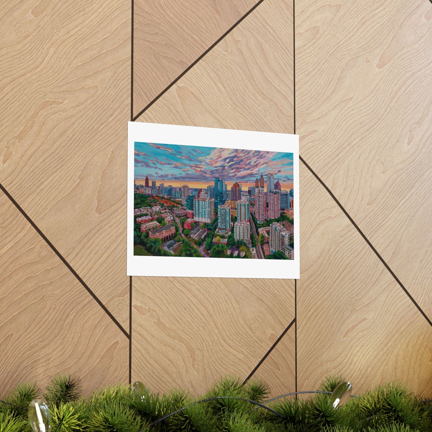 Heart of Midtown —Atlanta—Matte Horizontal Poster Reproduction