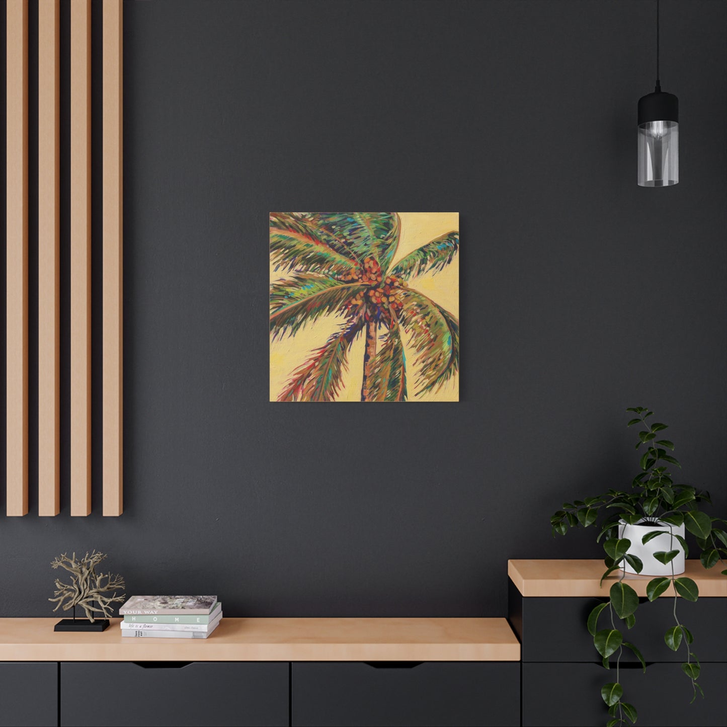 Palm Detail #17 (Coconut Tree) —Matte Canvas, Stretched, 1.25"